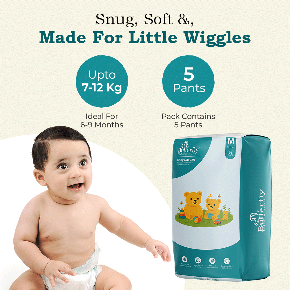 Baby Diapers – All-Day Dryness and Aloe Vera Care - Medium thumbnail 6