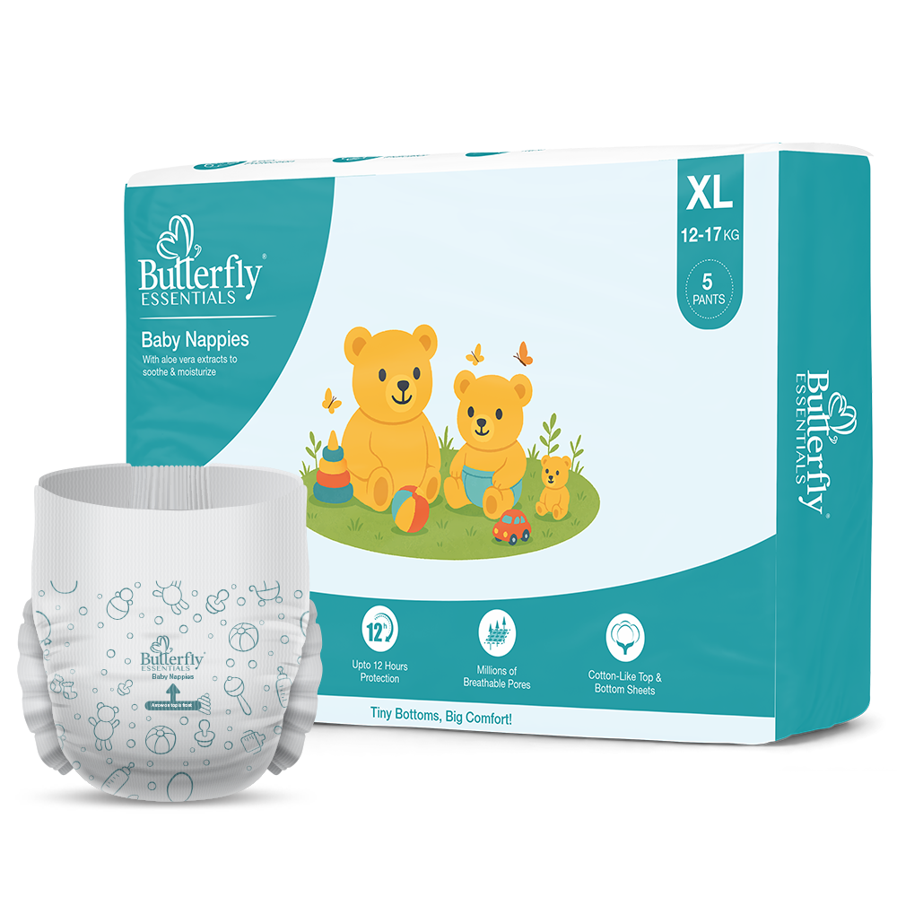 Baby Diapers – All-Day Dryness and Aloe Vera Care - Extra Large (XL)