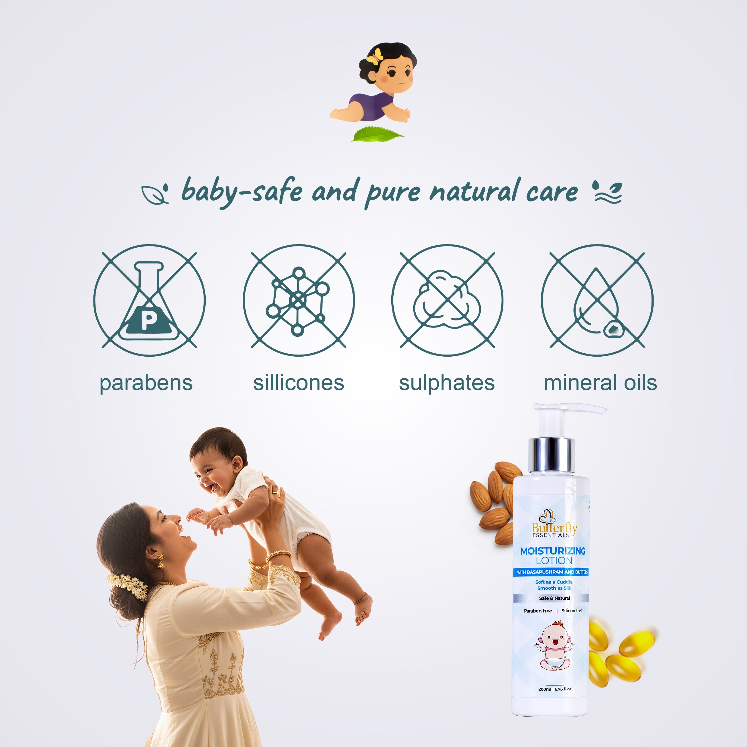 Baby Moisturizing Lotion for Soft and Hydrated Skin - Gentle Hydration for Sensitive Skin thumbnail 8