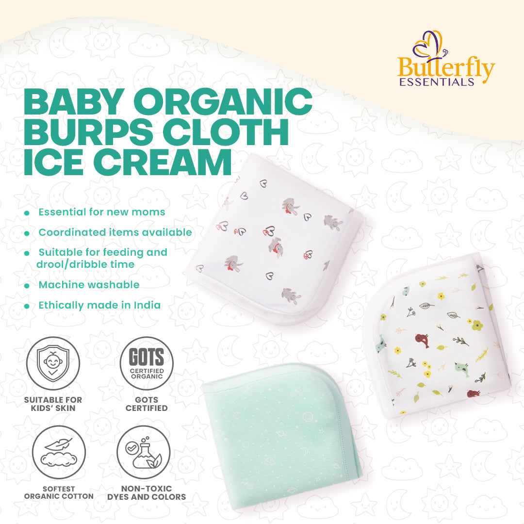 Baby Organic Burp Clothes view 3